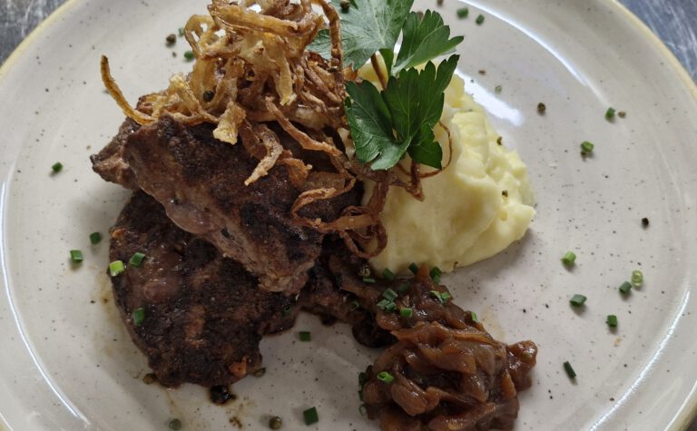 leckere getratene Kalbsleber